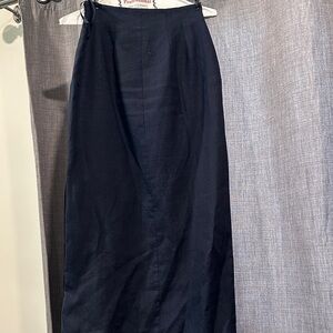 Laura Ashley Classic Black Pencil Skirt